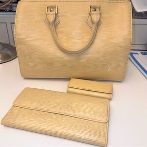 Louis Vuitton Epi Set - Speedy 30, 4 Key Holder, and Long Wallet - AUTHENTIC